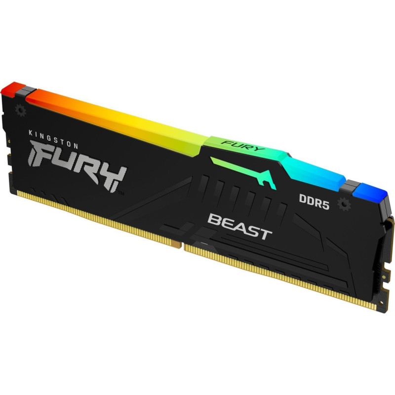 Kingston Fury Pamięć Kingston Fury Beast RGB, DDR5, 32 GB, 6000MHz, CL36 (KF560C36BBEA-32)