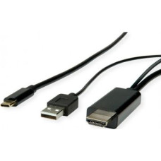 Roline Kabel Roline ROLINE Typu C - kabel HDMI + USB A, M / M, 1 m