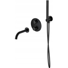 Cersanit Bateria wannowa Cersanit SET B731 Zestaw wannowy podtynkowy ZEN czarny (S952-041)