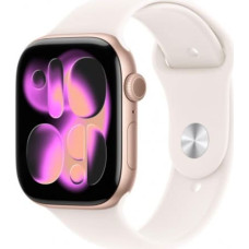 Apple Watch Series 11 GPS+Cellular 42mm Rose Gold Aluminium Case with Light Blush Sport Band - M/L