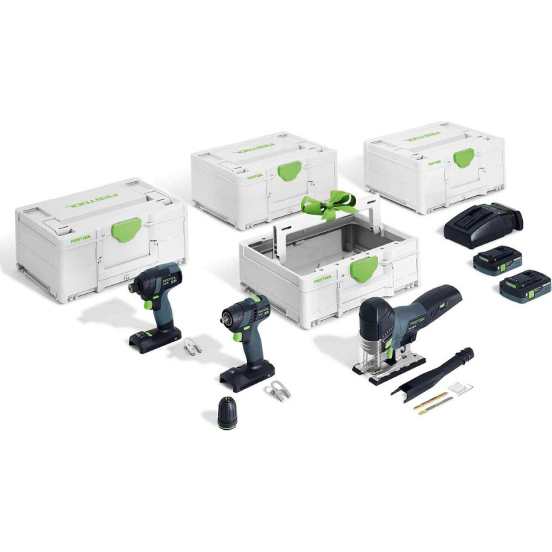 Festool Zestaw elektronarzędzi Festool Zestaw akumulatorowy Combo - Montażowy TID 18/TXS 18/PSC 420/TB M 137 (578026)