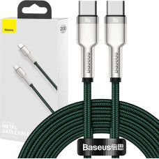 Baseus Cable USB-C to USB-C Baseus Cafule, 100W, 2m (green)