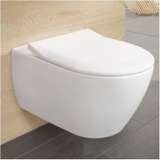 Villeroy&Boch Pakabinamas klozetas su &34Slim seat&34 dangčiu Villeroy & Boch Subway 2.0, 56001001+9M78S101