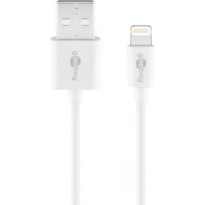 Goobay Kabel USB Goobay USB-A - Lightning 0.5 m Biały (533833)