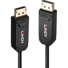 Lindy Kabel Lindy Cable Lindy Fibre Optic Hybrid DP 2.0 20m Black