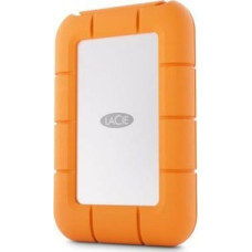 Lacie Dysk zewnętrzny SSD LaCie Rugged Mini 500GB Srebrno-pomarańczowy (STMF500400)