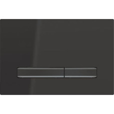 Geberit Przycisk spłukujący Geberit Przycisk uruchamiający Sigma50, przedni, czarny, przyciski: czarny chrom [1]