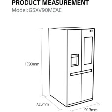 LG Fridge LG GSXV90MCAE