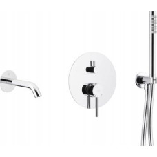 KFA Bateria wannowa KFA 5039-401-00 / KFA / MOZA /  ZESTAW WANNOWY PODTYNKOWY Z BATERIĄ 3 FUNKCYJNĄ, CHROM /