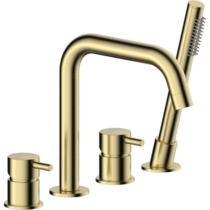 Celto 5035-210-31 / KFA / MOZA /  BATERIA WANNOWA 4-OTWOROWA STOJĄCA , BRUSHED GOLD