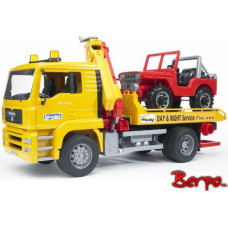 Bruder - MAN TGA Breakdown truck with cross country vehicle