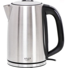 Adler AD 1340 electric kettle 1.7 L 2200 W Black, Silver