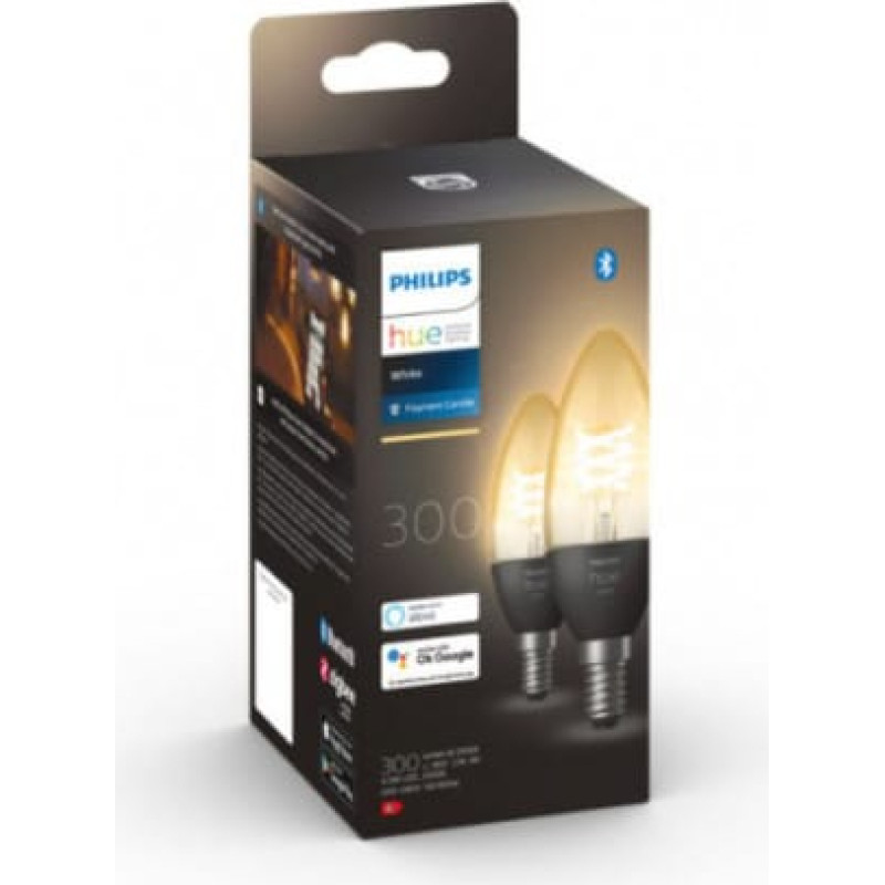 Philips Hue - Filament Candle 2pack E14 - White Ambiance - 929002479502