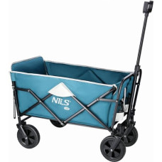 Nils Camp Saliekami kempinga ratiņi NC1606 FOLDING WAGON GREEN-GRAY NILS CAMP