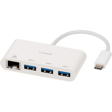 Vivanco adapteris USB-C - LAN + hub 3 portu (45388)