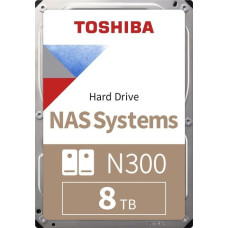 Toshiba Dysk serwerowy Toshiba N300 (retail) 8TB 3.5'' SATA III (6 Gb/s)  (HDWG480EZSTA)