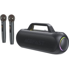 Acefast Głośnik Acefast Głośnik bezprzewodowy do karaoke 200W z 2 mikrofonami USB-C czarny Głośnik bezprzewodowy do karaoke 200W z 2 mikrofonami USB-C czarny