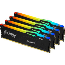 Kingston Fury Pamięć Kingston Fury Beast RGB, DDR5, 64 GB, 6000MHz, CL40 (KF560C40BBAK4-64)