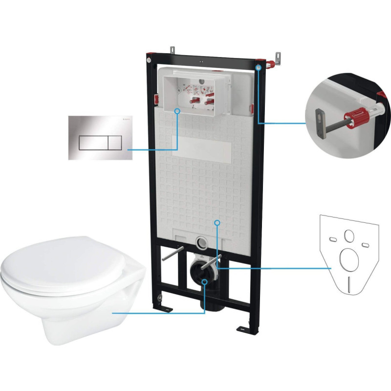 Deante Zestaw WC podtynkowy 6 w 1