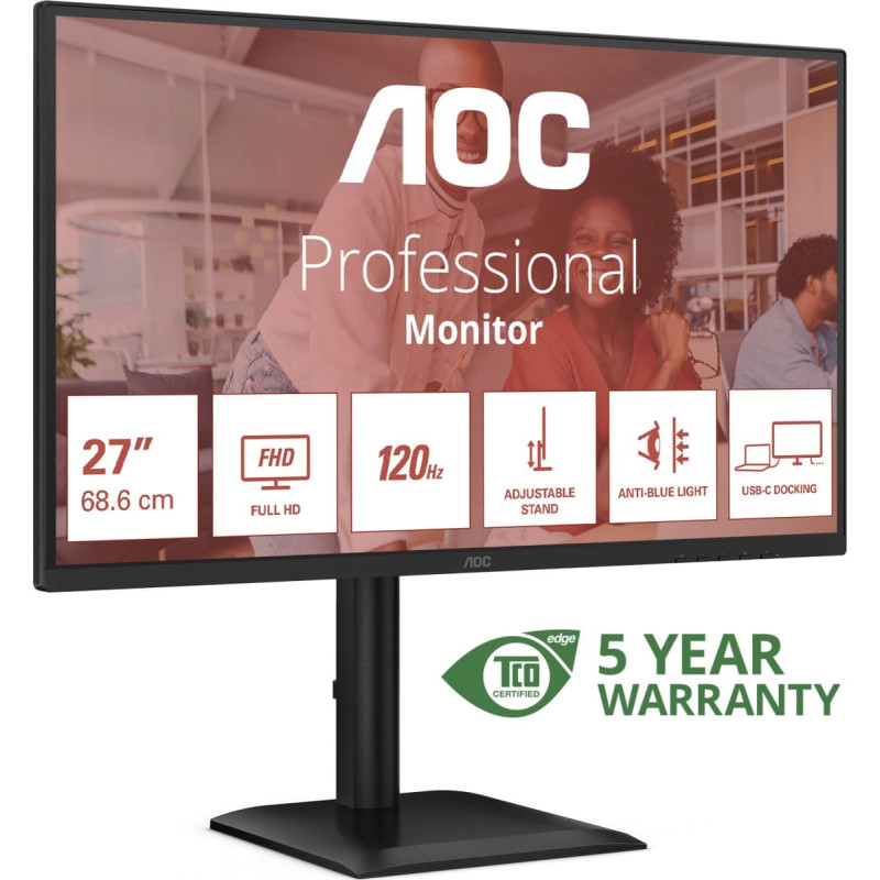 AOC 27E4CV monitor komputerowy 68,6 cm (27