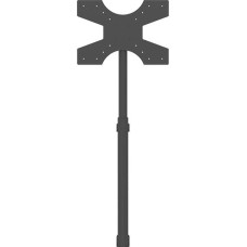 Hagor HAGOR Braclabs-Stand Wall Standsystem Boden-Wand-Montage fuer 81-140cm screen max VESA 600x400mm max Traglast 35kg Hoehe max 1880mm