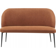 Beliani Ławka tapicerowana 2-osobowa brązowa OSBY