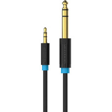 Vention Audio Cable TRS 3.5mm to 6.35mm Vention BABBJ 5m, Black