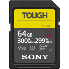 Sony atmiņas karte SDXC 64GB G Tough UHS-II C10 U3 V90