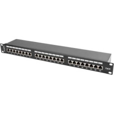 Lanberg Patch Panel 24 Port 1U Cat.6 black shield