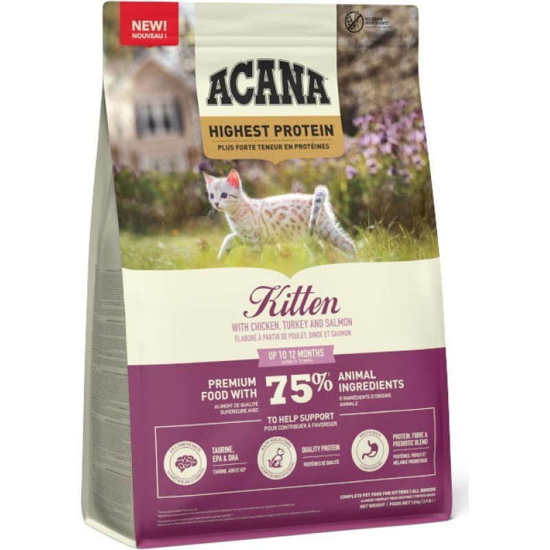 Acana KITTEN Chicken, turkey, salmon - dry cat food - 1.8 kg