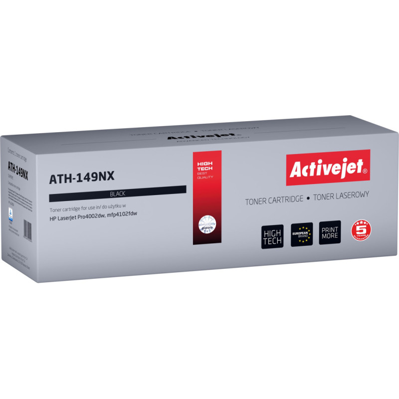 Activejet ATH-149NX Toner (replacement HP 149X W1490X; Supreme; 9500 pages; black)