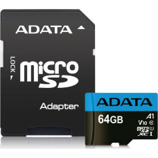 Adata MEMORY MICRO SDXC 64GB CLASS10/W/A AUSDX64GUICL10A1-RA1 ADATA
