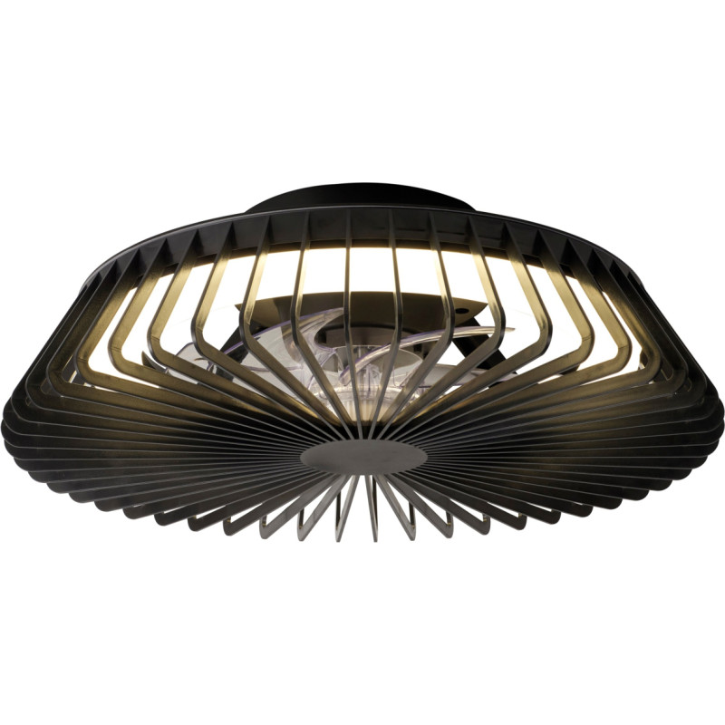 Nowodvorski Maxlight Mantra Himalaya 8197 plafon lampa sufitowa wentylator 1x70W LED 2700-5000K 4500 lm czarny/biały