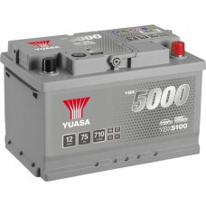 Maxgear Akumulator YUASA 12V 75Ah/710A YBX5000 Silver High Performance SMF (P+ standardowy) 278x175x175 B13 (rozruchowy)