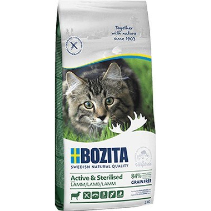 Bozita - Active & Sterilised Grain free Lamb  2 kg