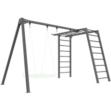 Marbo Sport PREMIUM kāpnes - MO-016 + PREMIUM 2 stāvu šūpošanās statīvs kāpnēm - MO-018 - Marbo Sport.