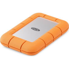 Lacie Dysk zewnętrzny SSD LaCie Rugged Mini 4TB Srebrno-pomarańczowy (S55256308)