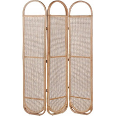 Beliani 3-panelowy składany parawan pokojowy rattanowy 118 x 180 cm naturaly CORTONA