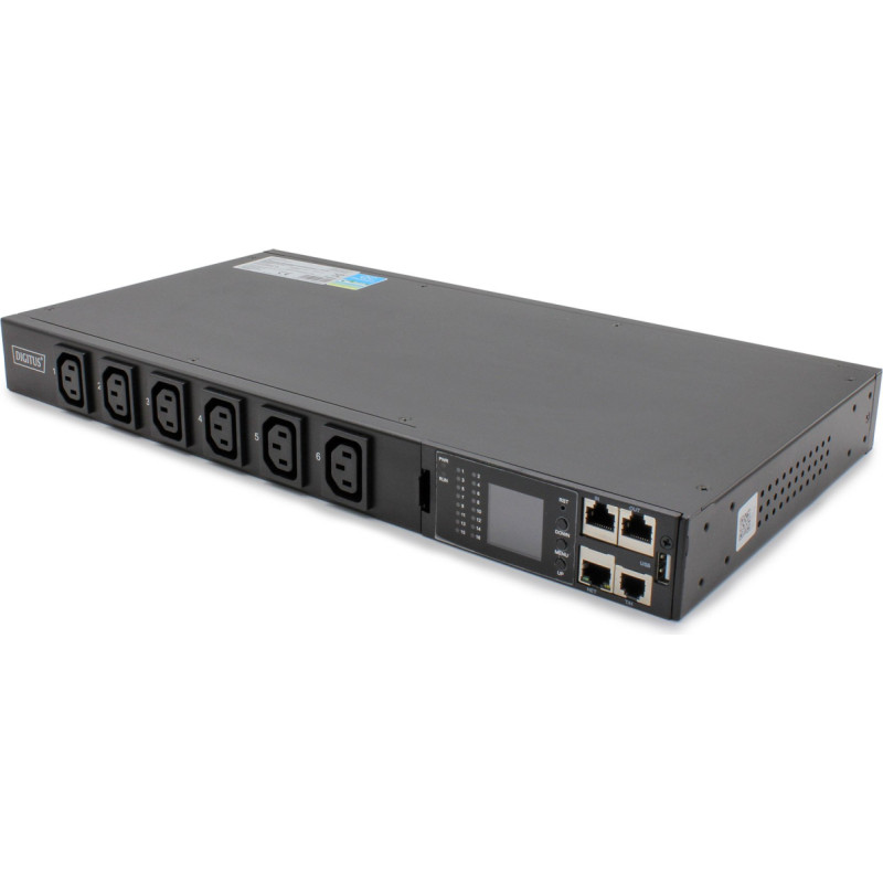 Noname Listwa zasilająca SMART PDU 1U, gniazdo zasilające IEC320 C20 16A/250V, gniazda 12x C13, 16A