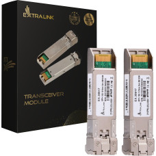 Extralink SFP+ 10G 2-pack | Moduł SFP+ | 10Gbps, LC/UPC, 1310nm, 2km, single mode, DOM