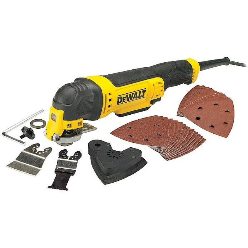 Dewalt Narzędzie wielofunkcyjne 300W + akcesoria (DWE315)