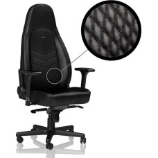 Noblechairs Fotel Noblechairs ICON z prawdziwej skóry - czarny (GAGC-090)