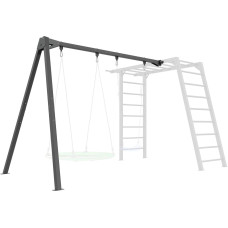 Marbo Sport Divvietīgas šūpoles uz gultņiem (rāmja) pie kāpnēm PREMIUM MO-018 - Marbo Sport
