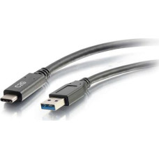 C2G Kabel USB C2G C2G 6ft USB C to USB A Cable - USB 3.2 - 5Gbps - M/M - USB-Kabel - USB Typ A (M) zu 24 pin USB-C (M) - USB 3.1 - 30 V - 3 A - 1.83 m - Schwarz