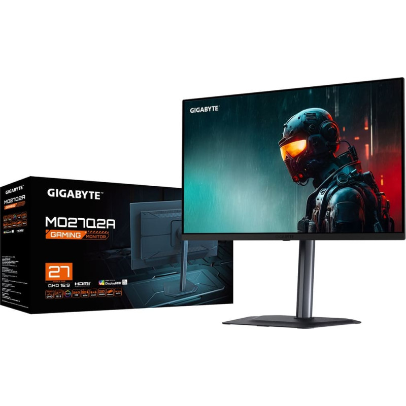Gigabyte MO27Q2A 27” OLED 2K QHD Gaming Monitor - 2560 x 1440, 280Hz, 0.03ms, 250 cd/m², FreeSync Premium Pro, DisplayHDR True Black 400, HDMI 2.1, Displayport 1.4