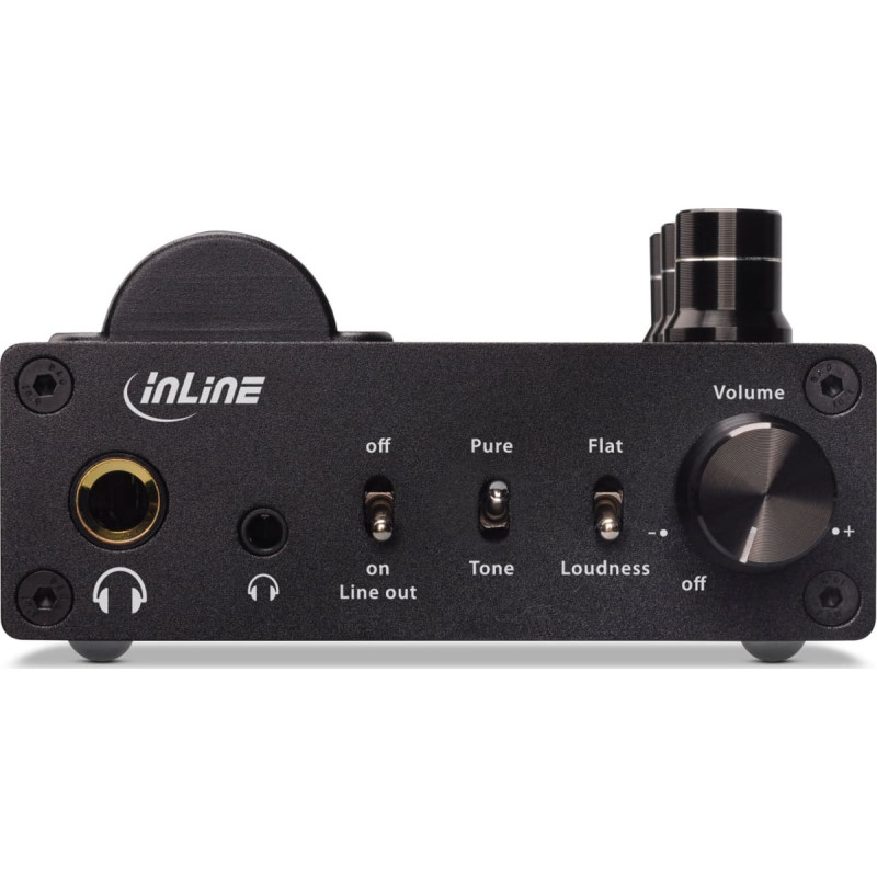 Inline Wzmacniacz słuchawkowy InLine Lampowy AmpUSB-EQ DAC