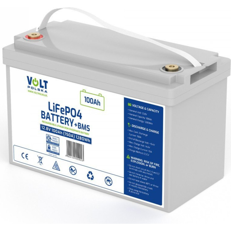 Volt Akumulator LiFePO4 12,8V 100Ah (150A)