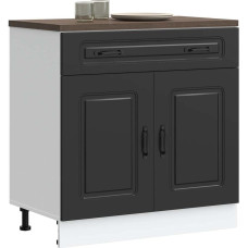 Okmed Szafka kuchenna dolna, Kalmar, czarna, materiał drewnopochodny