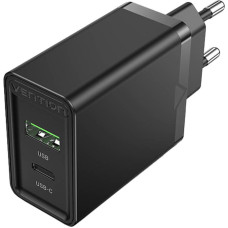 Vention FBBB0-EU USB-A (18W) + USB-C (20W), 2.4A, PD3.0 (czarna)