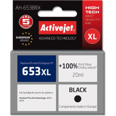 Activejet AH-653BRX ink (replacement for HP 653XL 3YM75AE; Premium; 720 pages; black)